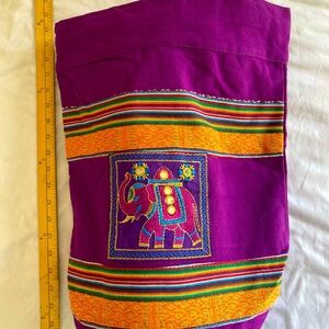 14x10 Rich Purple, multi colored tote bag